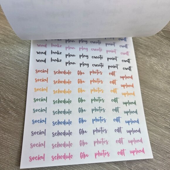 Rainbow Planner Stickers By Kellofaplan Volume Six Missing Two Stickers - Picture 10 of 16
